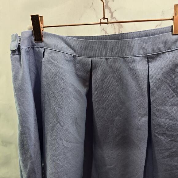 Sailor Moon Skirt Womens Medium Blue Mini Pleated Cheer Skater Round - Picture 6 of 12